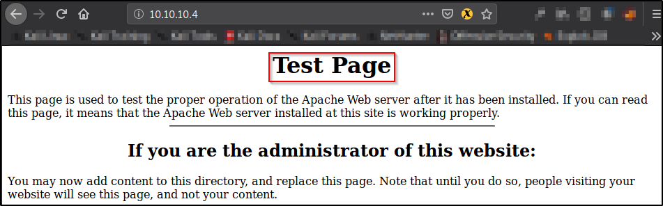 Default Web Page